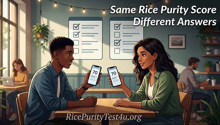 Same Rice Purity Score Different Answers, Two friends receiving the same Rice Purity score from different quiz answers